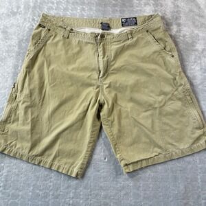 Kuhl Shorts‎ Mens 40 Cargo  Vintage Patina Outdoor Hiking Camping Zip Pocket